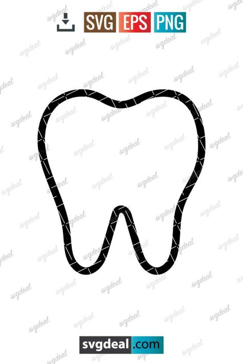 Tooth Outline Svg Teeth Svg Free, Tooth Svg Free, Tooth Outline, Tooth Box, Cute Tooth, Fair Projects, Cricut Craft, Cricut Free, Cricut Craft Room