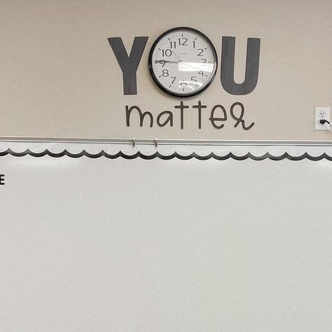 Magnetic Date Classroom, Clock In Classroom, You Matter Classroom Clock, You Matter Clock Classroom, You Matter Classroom, 2023 Classroom Decor, Whiteboard Decoration Ideas Classroom, Whiteboard Decoration Ideas, Classroom Countdown