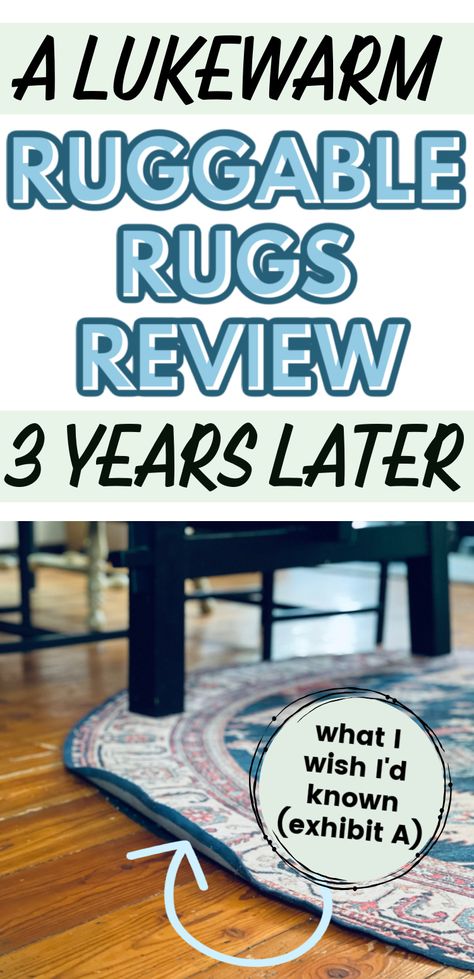 Ruggable Review: I bought six Ruggable rugs three years ago. I'm sharing 5 major issues I have with them, the positives, and which sizes I would buy again. Modern Ruggable Rug, Shagreen Ruggable, Sarrah Sage Rug Living Room, Ruggable Alternative, Ruggable Foyer Rug, Morris Ruggable, Round Rugs In Kitchen, Ruggable In Bathroom, Ruggable Round