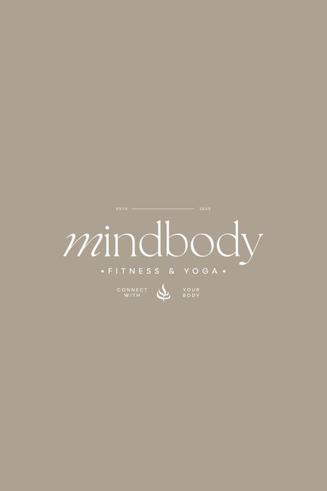 Yoga Wellness Aesthetic Logo Wellness Brand Fonts, Feminine Fitness Logo, Reiki Logo Design, Aesthetic Branding Design, Wellness Brand Aesthetic, Logo Inspo Minimalist, Aesthetic Medicine Logo, Wellness Brand Logo, Mindfulness Branding