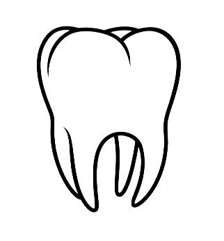 Teeth Outline, Teeth Doodle, Simple Tooth Drawing, Tooth Doodle Art, Tooth Drawing, Tooth Logo, Tooth Outline Printable, Simplicity Tattoos, Tooth Outline