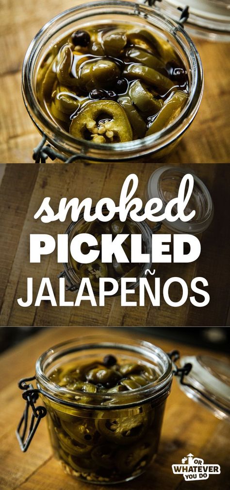 Smoked Pickled Jalapeños Pickling Peppers, Fermentation Station, Traeger Smoker, Pickled Jalapenos, Peter Piper, Pickled Peppers, Smoked Jalapeno, Outdoor Cooking Recipes, Best Pickles