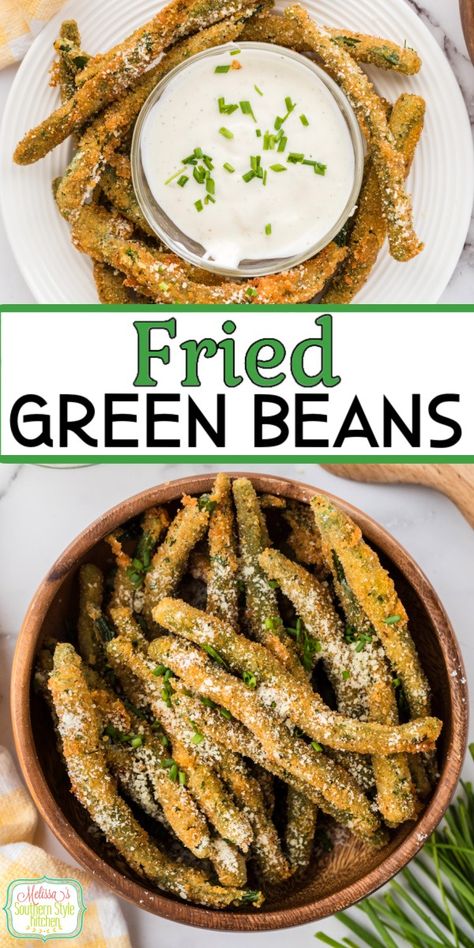 Fried Green Beans Fries Green Beans, Green Bean Appetizers, Breaded Green Beans, Fried Green Beans Recipe, Fried Green Bean Recipes, Blanching Green Beans, November Quotes, Green Beans Recipe, Fried Green Beans