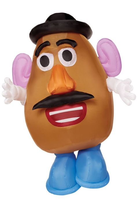 Instantly transform yourself into the sarcastic spud with interchangeable body parts from the Toy Story movies and the classic toy from yesteryear. Funny Mens Costumes, Disney Baby Costumes, Toy Story Character, Safari Costume, Black Mustache, Angry Eyes, Werewolf Costume, Spider Web Decoration, Toy Story Movie