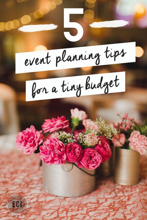 Throwing a big event, whether it's a fundraiser, wedding, anniversary party, you name it... can be really expensive. Since I've kind of branded myself as a budget savvy DIYer, I get asked to help with large events with tiny budgets quite often. After doing a wedding and a charity gala this year, I thought it was time to share some Tips for Event Planning on a Budget. Event Planning Budget, Event Planning Decorations, Event Planning Quotes, Event Planning Checklist, 50th Anniversary Party, Event Planning Tips, Diy Event, Event Planning Business, 25th Wedding Anniversary