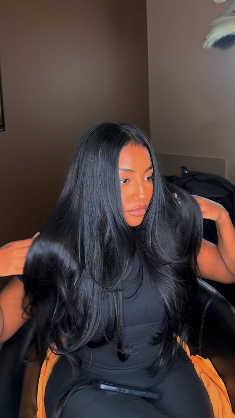 Blowout with clip ins…… #houstonhairstlyist #naturalhair #curlyhair #clipinhair | Instagram Black Blowout Hair, Extended Ponytail, Long Weave, Protective Hairstyles Braids, Blowout Hair, Fashion Drawing Dresses, Women's Wigs, African American Hairstyles, Sew In