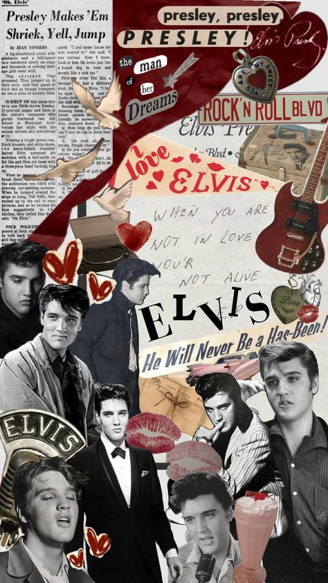 Elvis Presley 🎸🖤 #elvispresley #vintage #wallpaper Elvis Presley Quotes, Wolfman Jack, Elvis Presley Posters, Elvis Presley Wallpaper, Elvis Wallpaper, Elvis Presley Priscilla, Dog In Heat, Elvis Presley Images, Young Elvis