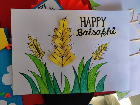 Baisakhi Decoration Ideas, Birthday Board Classroom, Happy Baisakhi, Board Classroom, Birthday Board, Decoration Ideas, Cute Drawings, Drawings, Birthday