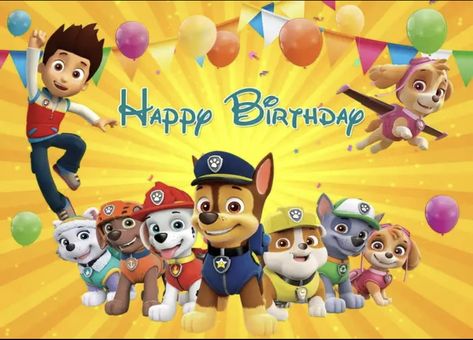 Adidas Wallpaper Iphone, 6th Birthday Boys, Baby Shower Deco, Happy 6th Birthday, Anniversary Pictures, Paw Patrol Birthday Party, Childrens Wall Art, Paw Patrol Birthday