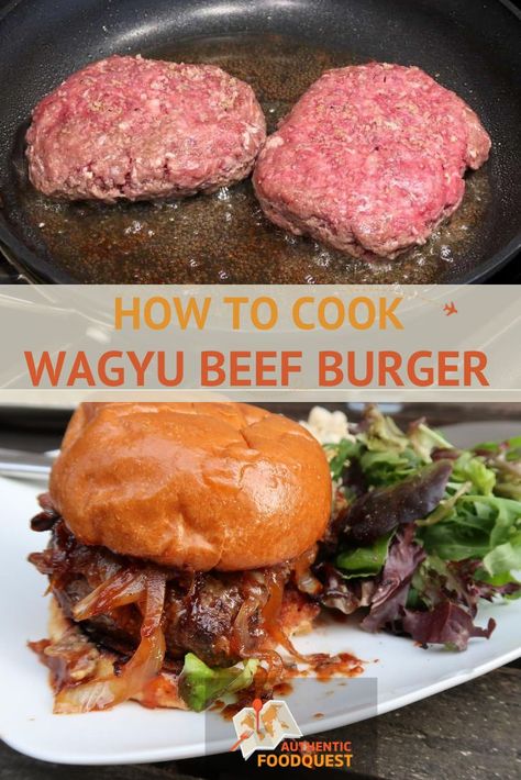 1 reviews · 20 minutes · Serves 2 · This wagyu burger recipe is for a gourmet burger you can make in your own kitchen. Make the juiciest wagyu beef burger you’ll ever eat. With cooking tips from Truffle Shuffle SF, learn how to cook… More Wagyu Steak Sandwich, Wagyu Beef Burger Recipe, Wagyu Ground Beef Burger Recipe, Ground Wagyu Beef Recipe, Wagyu Ground Beef Recipes, Wagyu Burger Recipe, Wagyu Recipes, Wagyu Beef Recipe, Cottage Cafe