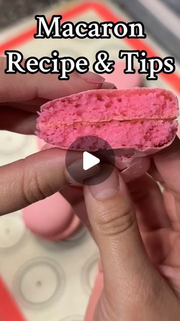 Karina Llanes on Instagram: "I doubled the macaron recipe and got about 24 macarons. Important tips: wipe everything down with vinegar, weigh all ingredients before starting, use powder food coloring, turn on fans around you, use silicone mats, turn your pan unside down to ensure good airflow in the oven, i rested my macarons for about 10-15 mins before baking, after baking dont touch them until you can easily remove from mat. Check out @Michelle Adams macaron tips on youtube theyre so helpful! & screenshot the recipe🤩🫶🏻🩷 #macarons #macarontips  #baking #christmas" Michelle's Macarons, Macaron Tips, Birthday Cake Macarons, Powdered Food Coloring, Baking Christmas, Mini Bundt Cakes, Devils Food, French Desserts, Macaron Recipe