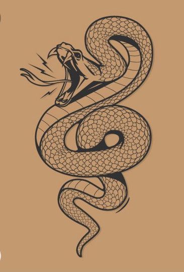 Tattoo Indien, Tattoo Lower Back, Serpent Tattoo, Snake Drawing, Kunst Tattoos, Snake Tattoo Design, Snake Art, Tattoo Arm, Snake Tattoo