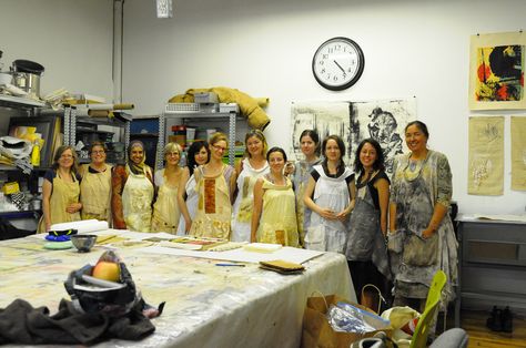 Wearing Our Aprons | India Flint Workshop Contemporary Texti… | Flickr - Photo Sharing! India Flint, Textile Studio, Contemporary Textiles, Textile Artist, Textile Artists, The Magic, Apron, Photo Sharing, Textiles