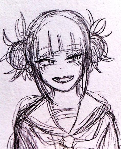 Himiko Toga Drawing Sketch, Toga Himiko Drawing Pencil, Toga Drawing Sketch, My Hero Academia Drawing Ideas, Toga Himiko Drawing Easy, Mha Drawing Sketch, Toga Sketches, My Hero Academia Drawing Sketch, Mha Drawings Pencil