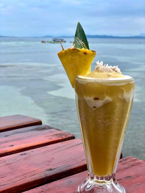 Piña Colada at Bibi's on the Beach | #Panama #BocasDelToro #rum #cocktails #surfing Cocktails For Beginners, Bocas Town, Romantic Drinks, Vodka Tonic, Healthy Cocktails, Strawberry Lime, Yummy Alcoholic Drinks, Rum Cocktails, Culinary Travel