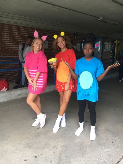 Character Day during homecoming week Twin Day For 3 People Spirit Week, Spirt Week Dynamic Duo, Spirit Week Outfits Characters, Duo Spirit Week Ideas, Character Day Hoco Week, Homecoming Character Day Ideas, Disney Character Spirit Week, Hoco Character Day Ideas, Hoco Twin Day Ideas