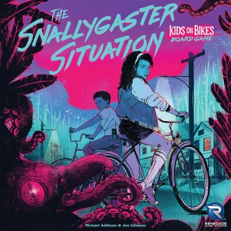 RENEGADE GAME STUDIOS TEASES A 'KIDS ON BIKES' BOARD GAME 'The Snallygaster Situation' Posted by Jeffrey Dohm-Sanchez on November 23, 2020 @ 11:13 am CT Renegade Game Studios teased The Snallygaster Situation, a Kids on Bikes board game, coming to retail in 2021. Renegade is apparently following up on their line of Kids on Bikes roleplaying games by taking the brand to the board game space. This is a cooperative game where one player takes on the role of the Lost Kid and gives other players cl Kids On Bikes Rpg, Suburban Legends, Dover Demon, Game Timer, The Jersey Devil, Game Info, Kids Board, November 23, Kids Bike