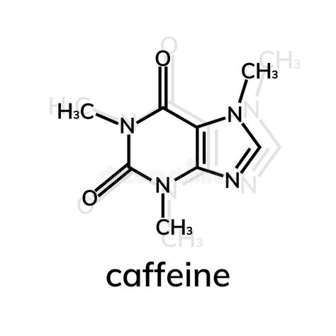 Caffeine Formula, Human Liver, Gastrointestinal Tract, Decal Ideas, Bedroom Decals, Chemical Formula, Stick And Poke, Background White, Background Illustration