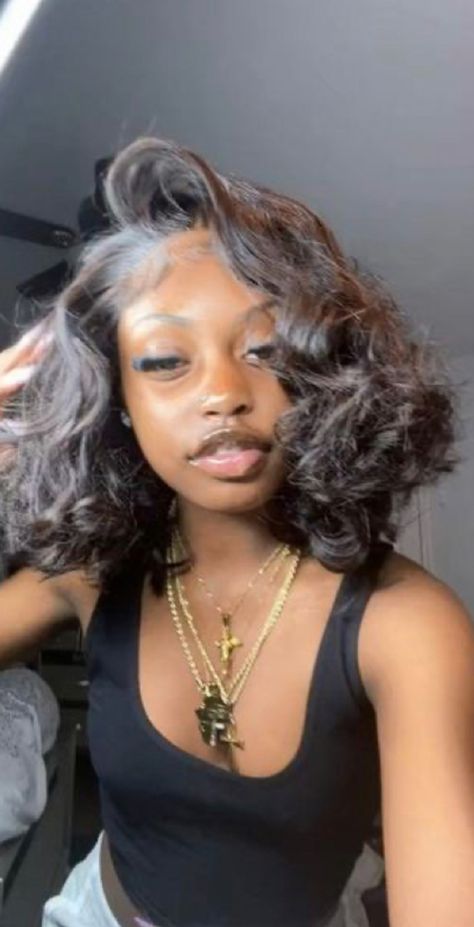 Short Wig Styles, Hair Short Straight, Lace Front Bob Wigs, Lace Front Bob, Quick Weave Hairstyles, Pelo Afro, Pretty Braided Hairstyles, Short Straight Hair, Flat Iron Hair Styles