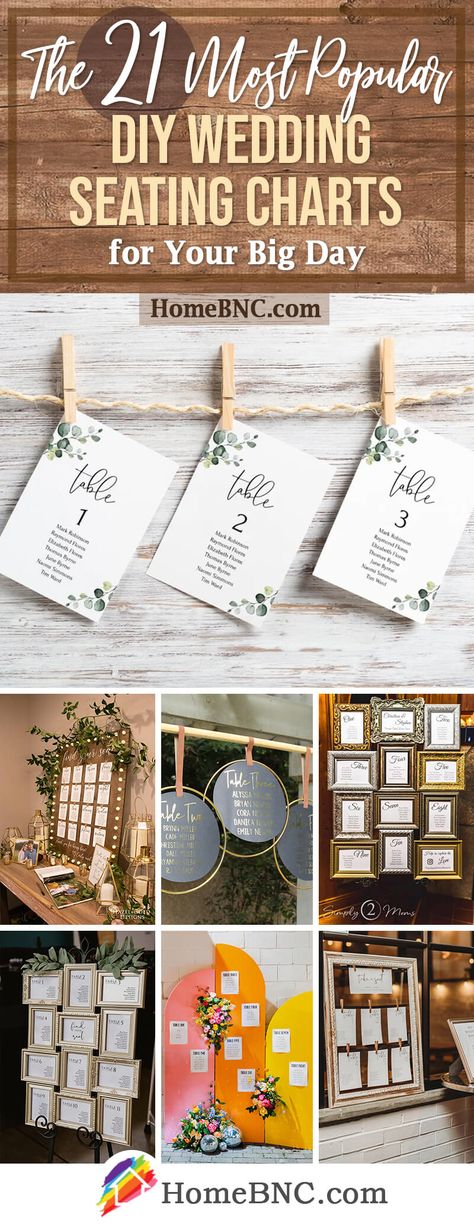 21 Best DIY Wedding Seating Chart Ideas for 2023 Diy Find Your Seat Wedding Sign, Find Your Seat Wedding Ideas, Wedding Sitting Chart, Diy Wedding Seating Chart, Diy Wedding Seating, Wedding Seating Chart Board, Wedding Table Assignments, Wedding Seating Chart Display, Rustic Seating Charts