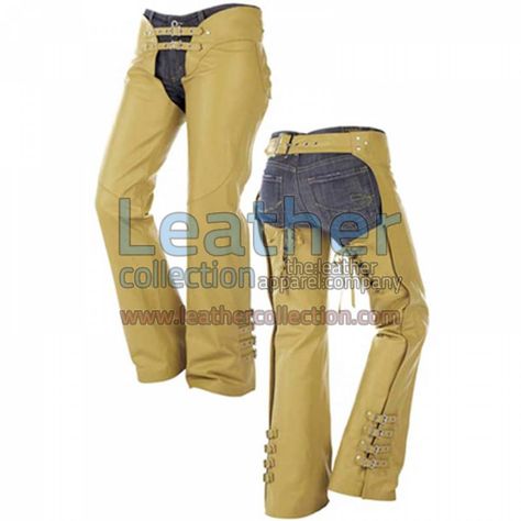 Buckles on Legs Leather Cowboy Chaps for $95.20 - https://www.leathercollection.com/en-we/buckled-legs-leather-cowboy-chaps.html Shotgun Chaps, Cowboy Chaps, Motorbike Gear, Leather Chaps, Cowboy Pants, Motorbike Leathers, Leather Store, Leather Clothing, Leather Wear