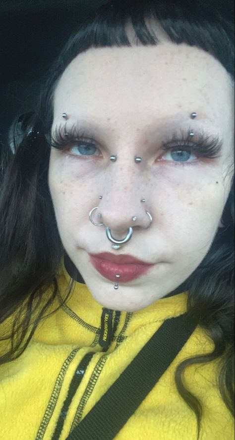 Middle Brow Piercing, Center Brow Piercing, Mid Eyebrow Piercing, Central Eyebrow Piercing, Center Eyebrow Piercing, Two Eyebrow Piercing, Double Bridge Piercing, Middle Eyebrow Piercing, Goth Lashes