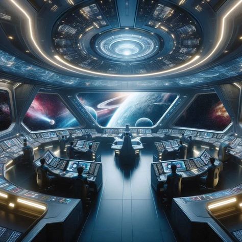 Starship Bridge Concept Art, Spaceship Concept Interior, Ship Control Room, Space Ships Interior, Spaceship Control Room, Sci Fi Space Station, Futuristic Civilization, Scifi Ships, Bulletproof Clothing