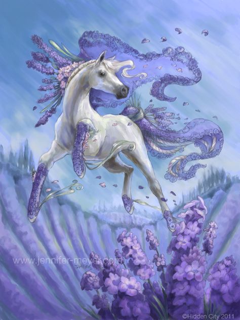 Potpourri for Bella Sara #cards #flower #lavender by JLMeyer Purple Cloth, Pegasus Art, Bella Sara, Magical Horses, Horse Cards, Fantasy Horses, Unicorn Horse, Unicorn Art, Mythical Creatures Art