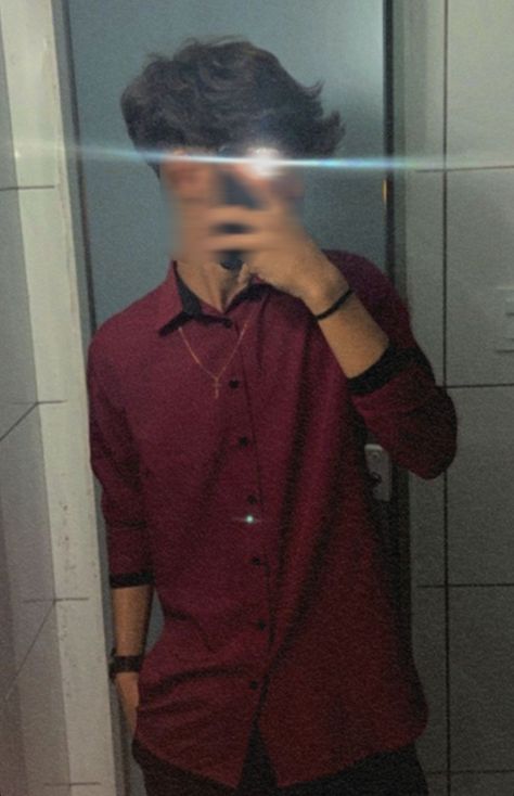 Red shirt, miror selfie, miror snap Boys Mirror Selfie Aesthetic, Boys Mirror Selfie, Mirror Selfie Boy, Red Shirt Boys, Mirror Selfie Boy No Face Aesthetic, Selfie Boy, Red Kurta, Indian Boy, College Boys