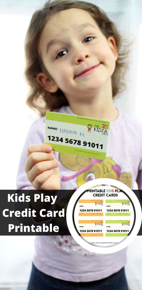 Kids Play Credit Card Printable Credit Card Printable, Dramatic Play Grocery Store, Pretend Grocery Store, Capital One Credit Card, Play Grocery Store, Toy Cash Register, Dramatic Play Preschool, Card Creative, Paying Bills