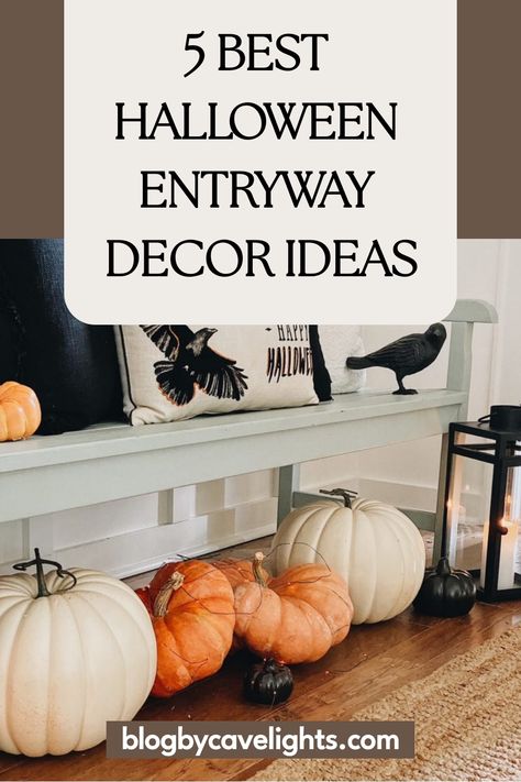 🖤 Want to make a statement this Halloween? Check out our top halloween entryway decor ideas that will give your home a bold halloween aesthetic! Click through for inspiration! 🎃 Halloween Entryway Decor, Halloween Entryway, Welcoming Entryway, Entryway Decor Ideas, Happy Halloween Banner, Old Mirror, Vintage Inspired Decor, Halloween Pillows, Halloween Banner