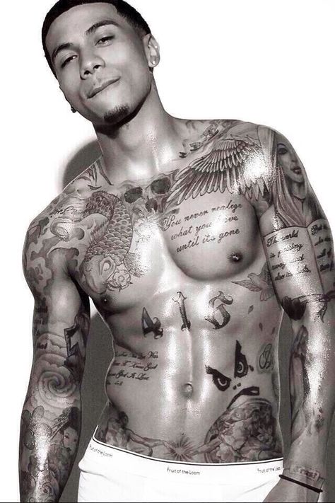 Tatto Boys, Keyshia Cole, Stomach Tattoos, Men In Black, Inked Men, Guy Pictures, Male Models, Tattoos For Guys, Black Men