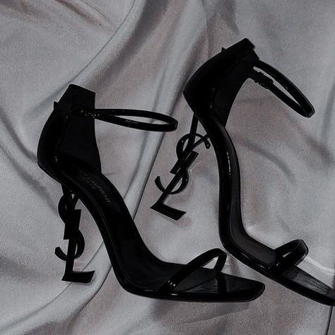 Saint Laurent Heels, High Heels Classy, Pretty Heels, Ysl Saint Laurent, Heels Aesthetic, Fashion Shoes Heels, Expensive Shoes, Shoes Heels Classy, Ysl Heels