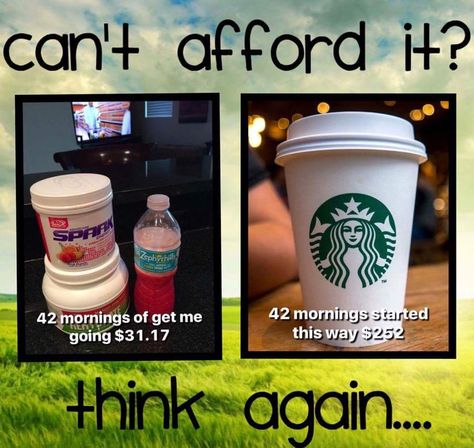 Have you thought or said you can't afford AdvoCare Spark? Think again! Saving money is like making money!  -$31.17 for a 42 serving canister of Spark at 40% off -$41.56 for a 42 serving canister of Spark at 20% off -$51.95 for a 42 serving canister of Spark at full price  www.TeamFlyingFit.com Advocare Spark, Advocare Recipes, 24 Day Challenge, Candida Diet, Think Again, Picky Eater Recipes, Kids Nutrition, Health Diet, Healthy Snacks Recipes