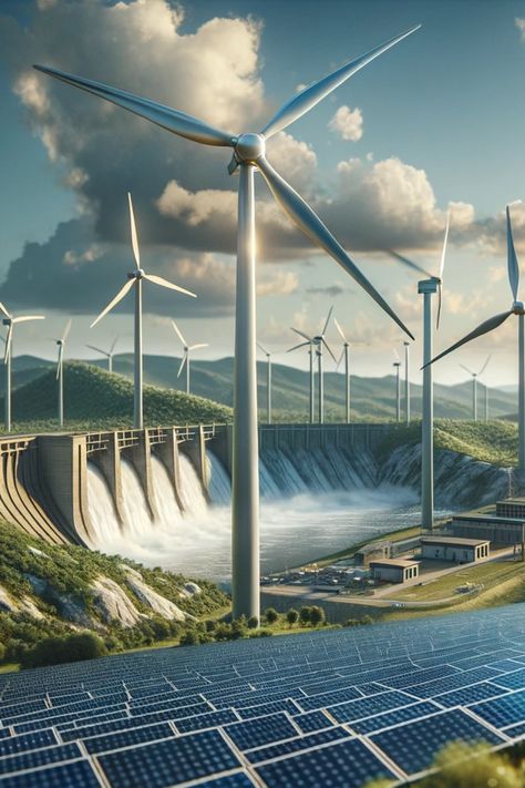 In this captivating video, join us as we dive into the fascinating world of renewable energy! Discover the numerous benefits of embracing renewable sources like solar, wind, and hydropower, and how they are shaping the future of our planet. Energy Background Aesthetic, Renewable Energy Engineering, Electric Energy Art, Renewable Energy Art, Renewable Energy Aesthetic, Power Plant Aesthetic, Wind Aesthetics, Hydropower Energy, Wind Energy Projects