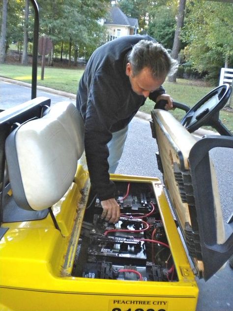 Golf Cart Repair, Golf Cart Bodies, Cart Battery, Car Builds, Ezgo Golf Cart, Car Golf, Chainsaw Mill, Custom Golf Carts, Recondition Batteries