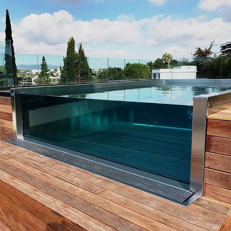 Wellness Spas, Wall Waterfall, Luxury Pools Backyard, Pools For Small Yards, Penthouse Design, Container Pool, Piscina Interior, Luxury Swimming Pools, Rooftop Design