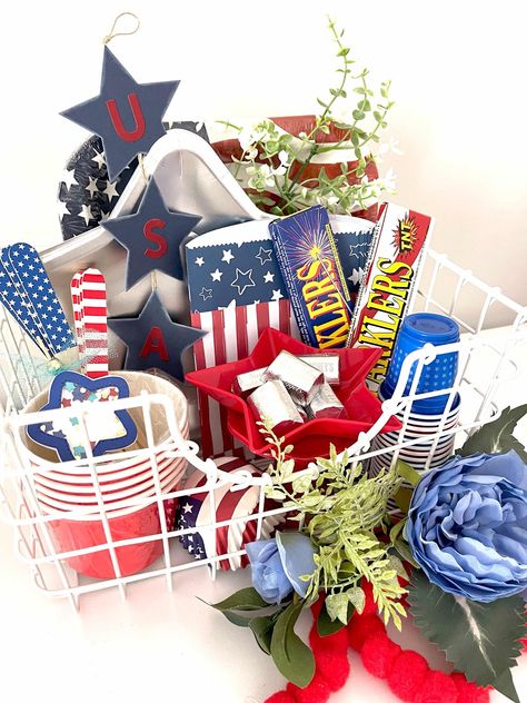 Occasion Bins, Occasion Basket, Occasions Bins, Occasion Bin, Kids Gift Baskets, Patriotic Decor, Birthday Box, 4th Of July Party, Fall Gifts