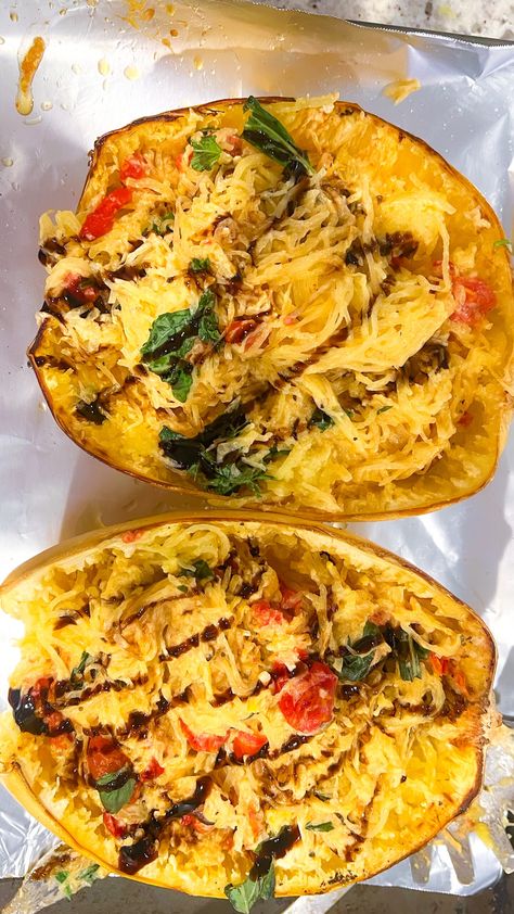 This Healthy Baked Boursin Spaghetti Squash Recipe is Better Than the TikTok Pasta - thedanaivy.com - Real Mom Life Burrata Spaghetti Squash, Stuffed Spaghetti Squash Dairy Free, Baked Spinach And Feta Spaghetti Squash, Spaghetti Squash And Boursin Cheese, Salmon Spaghetti Squash, Spaghetti Squash Recipes Boursin, Spaghetti Squash Boursin, Baked Boursin Spaghetti Squash, Weight Watchers Spaghetti Squash Recipes