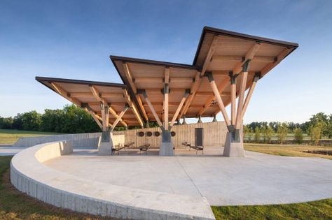 Backyard Structures, Urban Village, Outdoor Stage, Timber Architecture, Pavilion Architecture, Pallet House, Bamboo Architecture, Strip Mall, Maria Elena