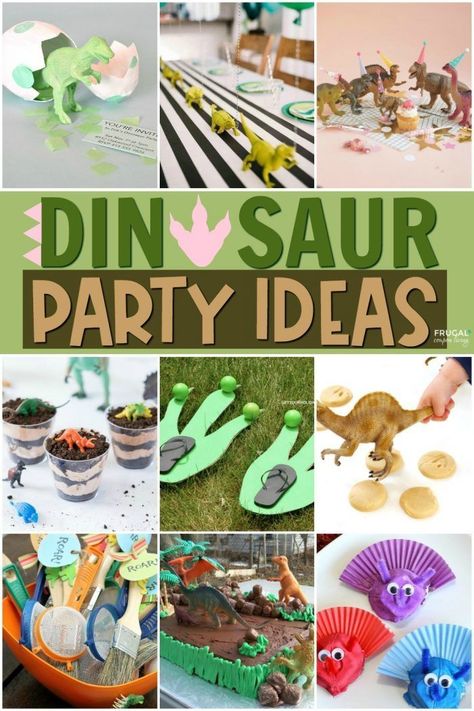 Ready for a roar-tastic dinosaur birthday party for your paleontologists? We have dino-mite dinosaur party ideas for birthday boy or girl party-saurus. From dinosaur birthday party decor, dinosaur party food, easy dinosaur cake, prehistoric dinosaur craft, dino games Party Ideas For Birthday, Easy Dinosaur Cake, Dinosaur Birthday Party Decor, Dino Party Food, Dino Games, Dino Food, Dinosaur Birthday Party Food, Dinosaur Party Ideas, Dinosaur Party Games