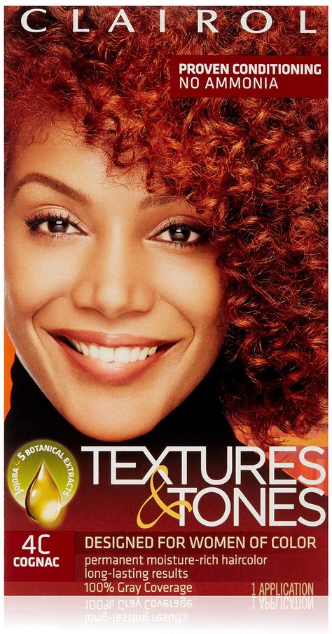 Clairol Professional Textures and Tones, 4c Cognac, 1 oz.** More info could be found at the image url. (This is an affiliate link) #haircolor Clairol Textures And Tones, Rich Hair Color, Clairol Hair Color, Clairol Hair, At Home Hair Color, 4c Natural, Natural Protein, 4c Natural Hair, Textures And Tones