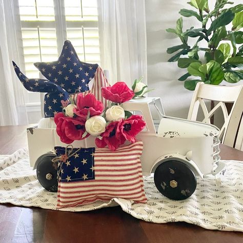 20% off all Patriotic Decor!! Hurry, while supplies last! 🇺🇸 www.decorbyamanda.com #instagood #patrioticdecor #decorbyamanda #farmhousestylemagazine #diy #homedesign #interiordecor #interiordesigninspiration #diydecor #photooftheday #beautiful #happy #love #july4th Washrooms Ideas, Vintage Americana Decor, Design Bedroom Wall, Washroom Decor, White Truck, Patriotic Decor, Americana Decor, 4th Of July Celebration, The Fourth Of July