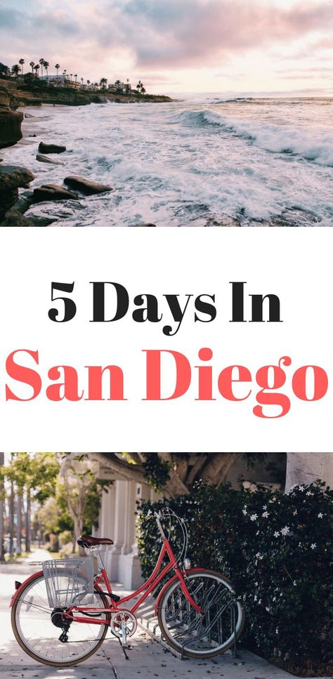 Heading to America's Finest City soon? Here's a complete San Diego itinerary for 5 days, including visiting La Jolla, Gaslamp Quarter, Little Italy, Balboa Park, and the picturesque North County beach cities of Del Mar, Encinitas, and Carlsbad | san diego travel | san diego things to do San Diego Itinerary, Beach Vacation Tips, San Diego Travel Guide, Beach Cities, San Diego Vacation, San Diego Travel, Usa Beaches, California Travel Road Trips, Balboa Park