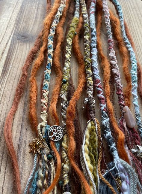 Dreadlock Decoration, Hair Braid Wrap, Hair Wrap Extensions, Boho Hair Wrap, Dreadlock Hair, Dread Wraps, Dread Jewelry, Hippie Accessories, Dreadlock Jewelry