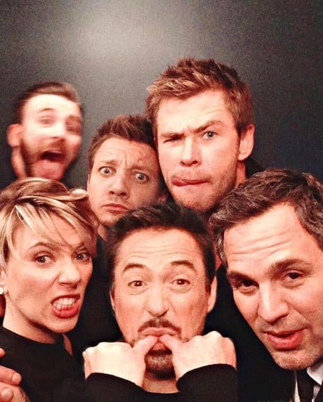 Group Photo, The Funny, The Avengers, Chris Evans, A Group, Avengers, Marvel, Funny