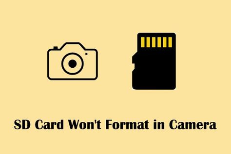 SD card won't format in camera? Now you can read this post to learn how to fix the issue or how to format the card on PC. Sd Card, Fix It, To Learn, Repair, Reading, Quick Saves