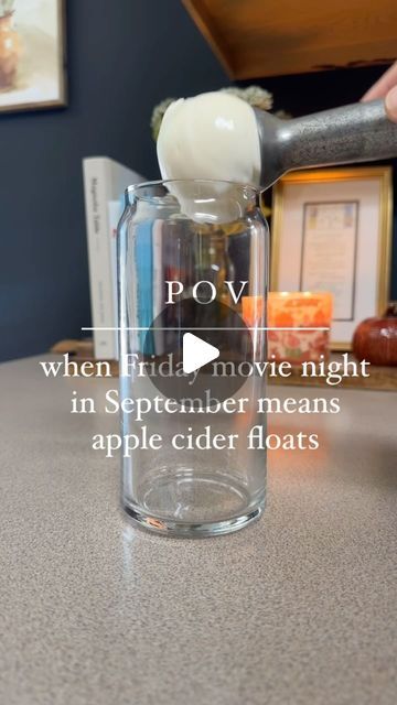 Jamie | simple recipes for busy people | 🍎 + 🍨= movie night perfection  If you’ve never had an apple cider float, trust me- it’s incredible. I hope you love it!!   ✨Follow... | Instagram