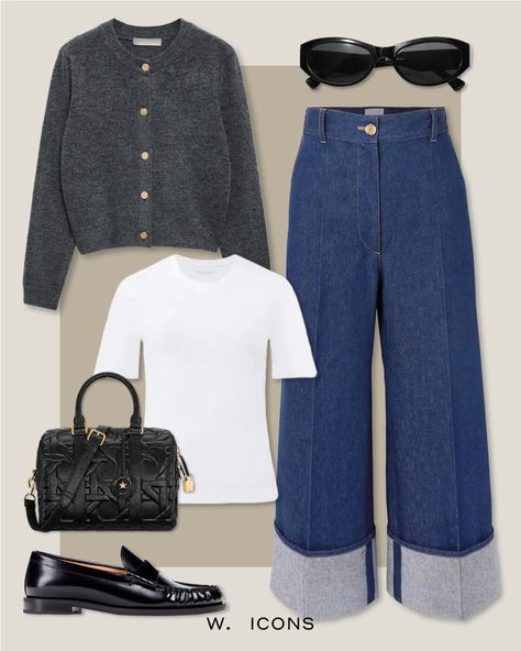 We’ve seen a movement towards more refined denim. Gone are the days of dad jeans and jeggings, instead we’re opting for an elevated edge. Pleat detailing, structured shapes, wide leg silhouettes, and sharp folds are all details we’re seeing this season. Our fashion director Polly has put together a few of her favourites so you can easily add a touch of sophistication to your everyday wardrobe this fall.⁠ Pleated Jeans Outfit, Primavera Outfit, How To Have Style, Outfit Ideas Street Style, Pleated Jeans, Jean Styles, Fashion Director, Androgynous Style, Dad Jeans