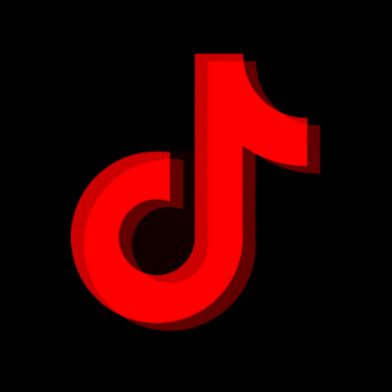 Tik Tok Red Icon, Tiktok Icon Red And Black, Red And Black Aesthetic Icon App, Red Logos Apps, Dark Red Tiktok Icon, Black And Red App Icons Aesthetic, Red Tiktok Logo, Black And Red Phone Icon, Red And Black Icons For Apps